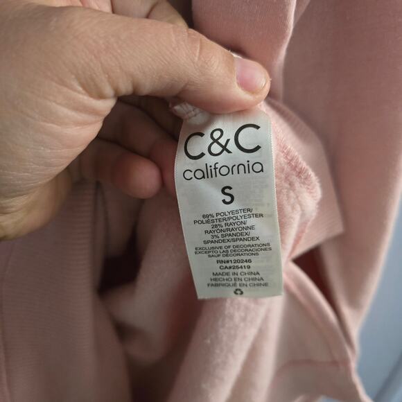 C&C California Love Sweatshirt Size Small – Soft Pink, Minimalist, Cozycore - Picture 4 of 5